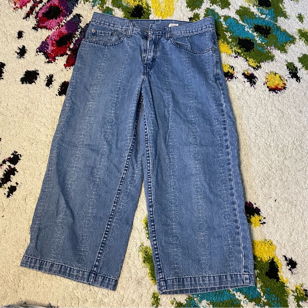 Vintage Floral Straight Leg Denim Levi’s Jeans